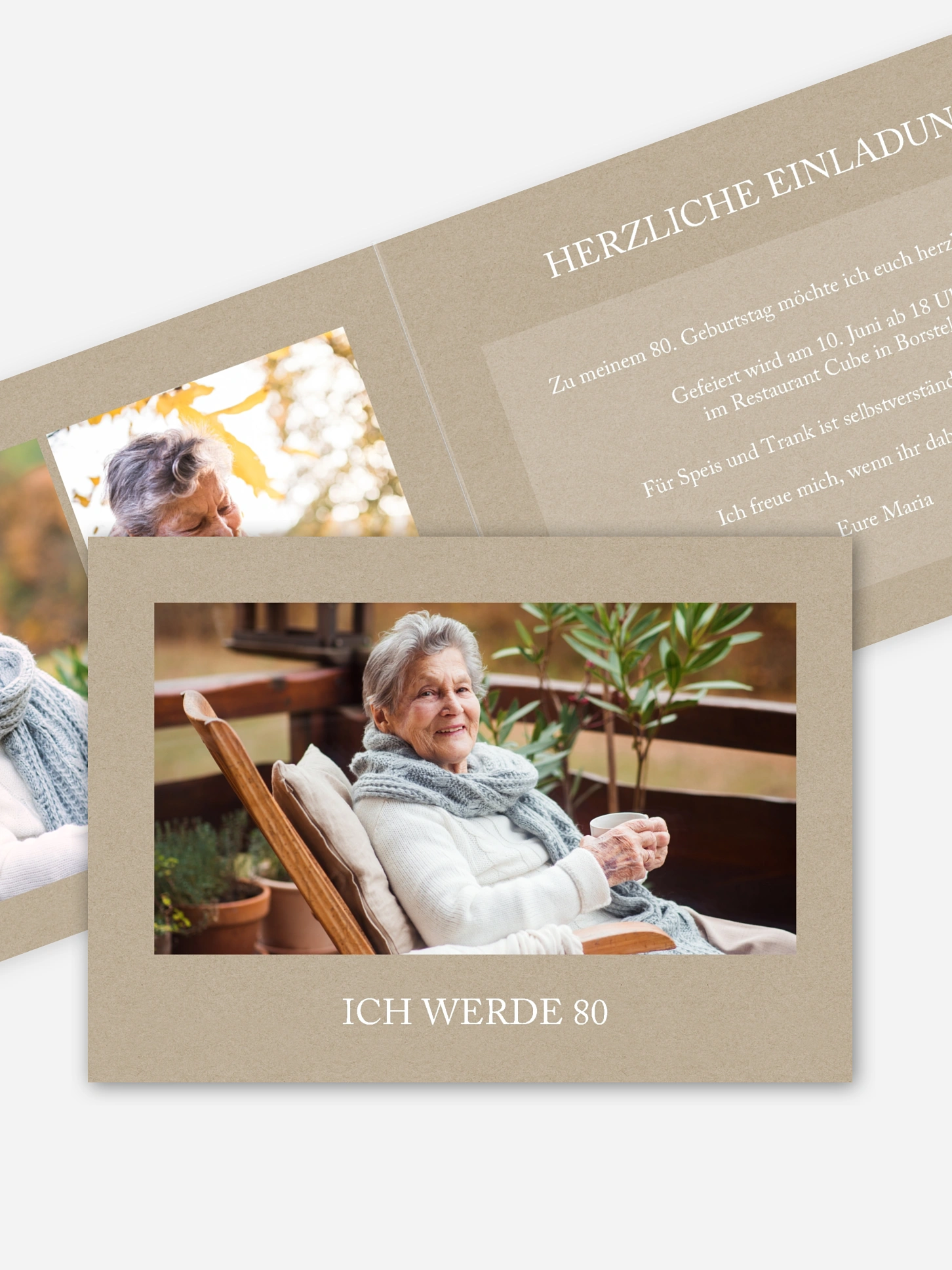Einladung 80. Geburtstag Mein Tag
