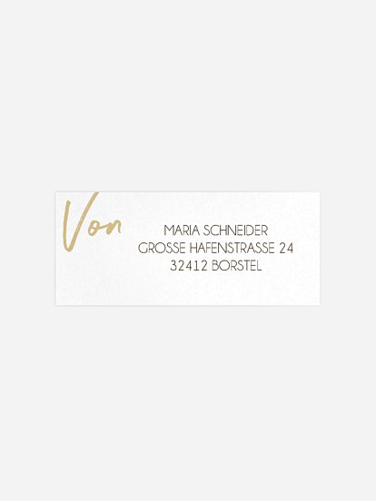 Absenderaufkleber Geburtstag Grosser Tag Kraftpapier