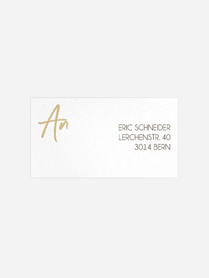 Empfängeraufkleber Geburtstag Grosser Tag Kraftpapier