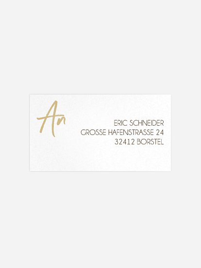 Empfängeraufkleber Geburtstag Grosser Tag Kraftpapier