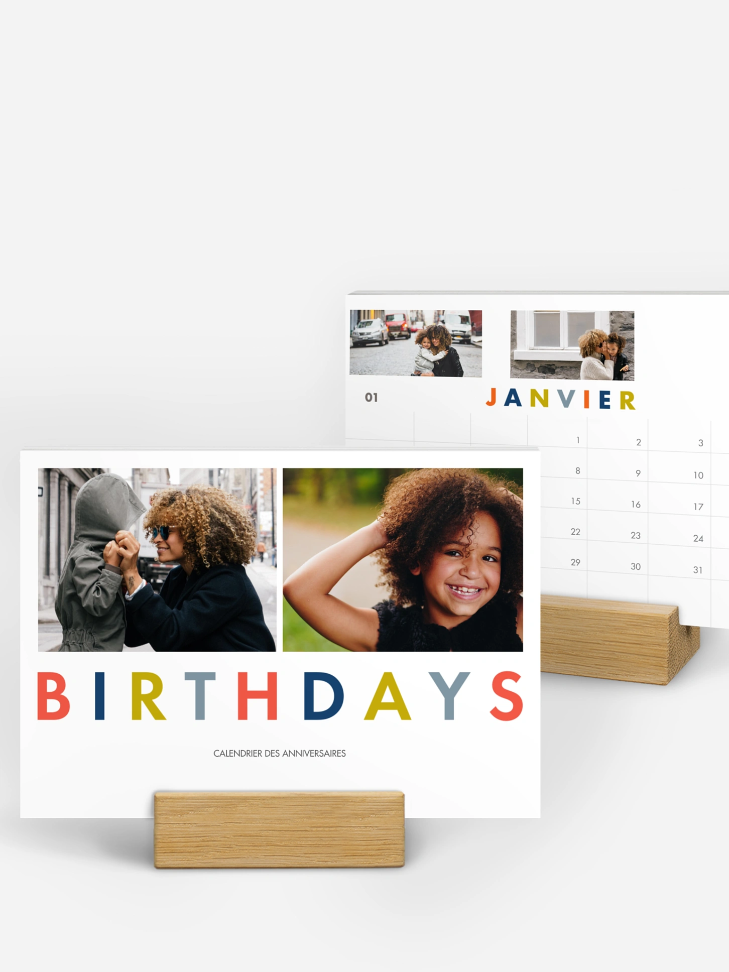Calendrier anniversaire Jolies couleurs II