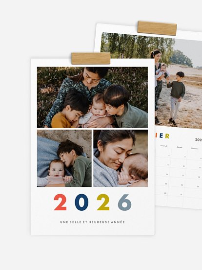 Calendrier mural Jolies couleurs II