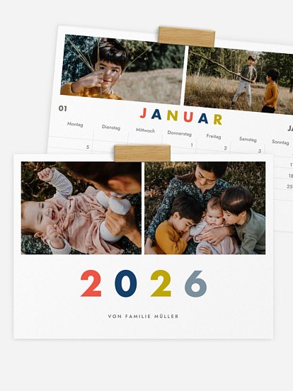 Wandkalender Glücksgrüsse