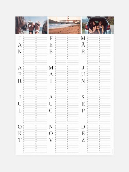 Geburtstagskalender Always Remember