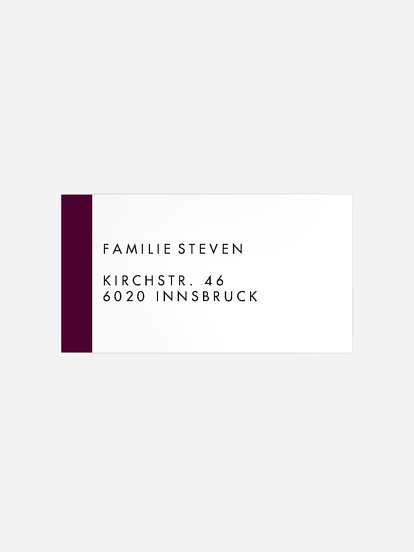 Empfängeraufkleber Weihnachten Christmas Memory Premium