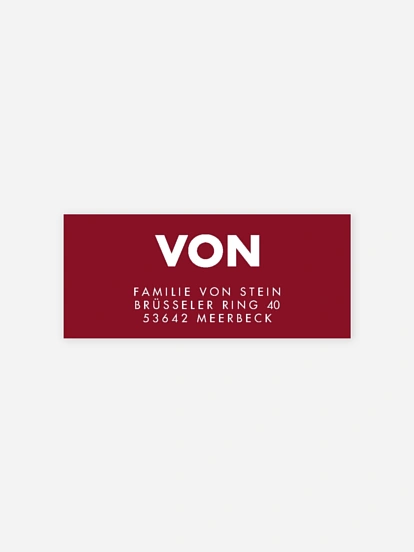 Absenderaufkleber Weihnachten Das schönste Jahr Premium