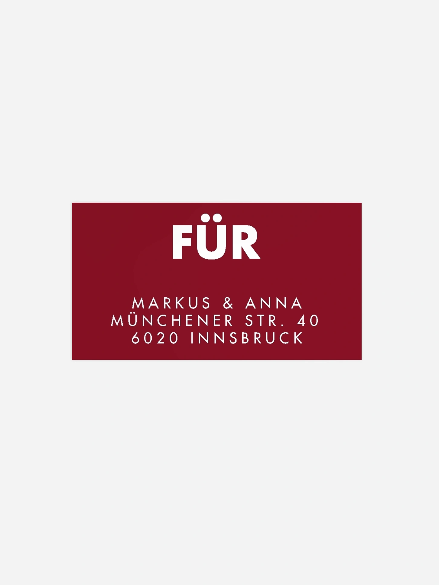 Empfängeraufkleber Weihnachten Das schönste Jahr Premium