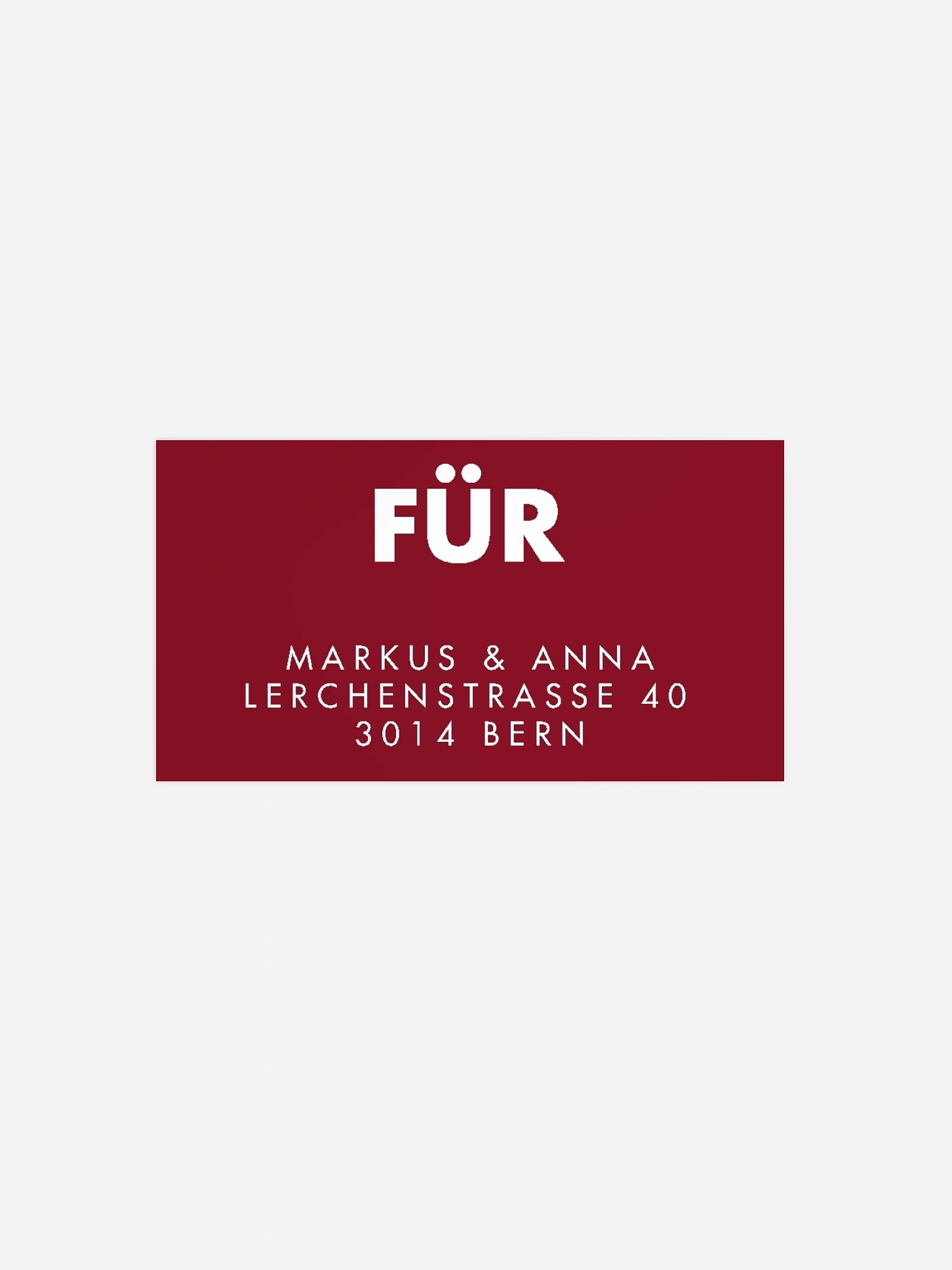 Empfängeraufkleber Weihnachten Das schönste Jahr Premium