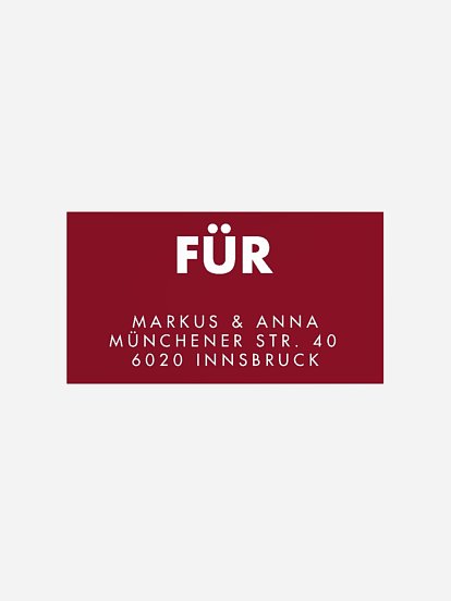 Empfängeraufkleber Weihnachten Das schönste Jahr Premium