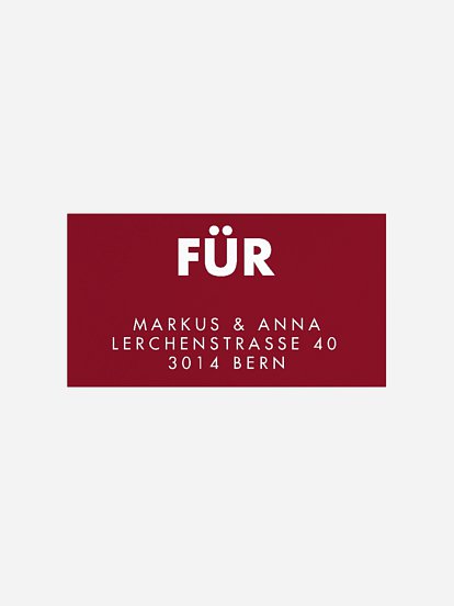 Empfängeraufkleber Weihnachten Das schönste Jahr Premium