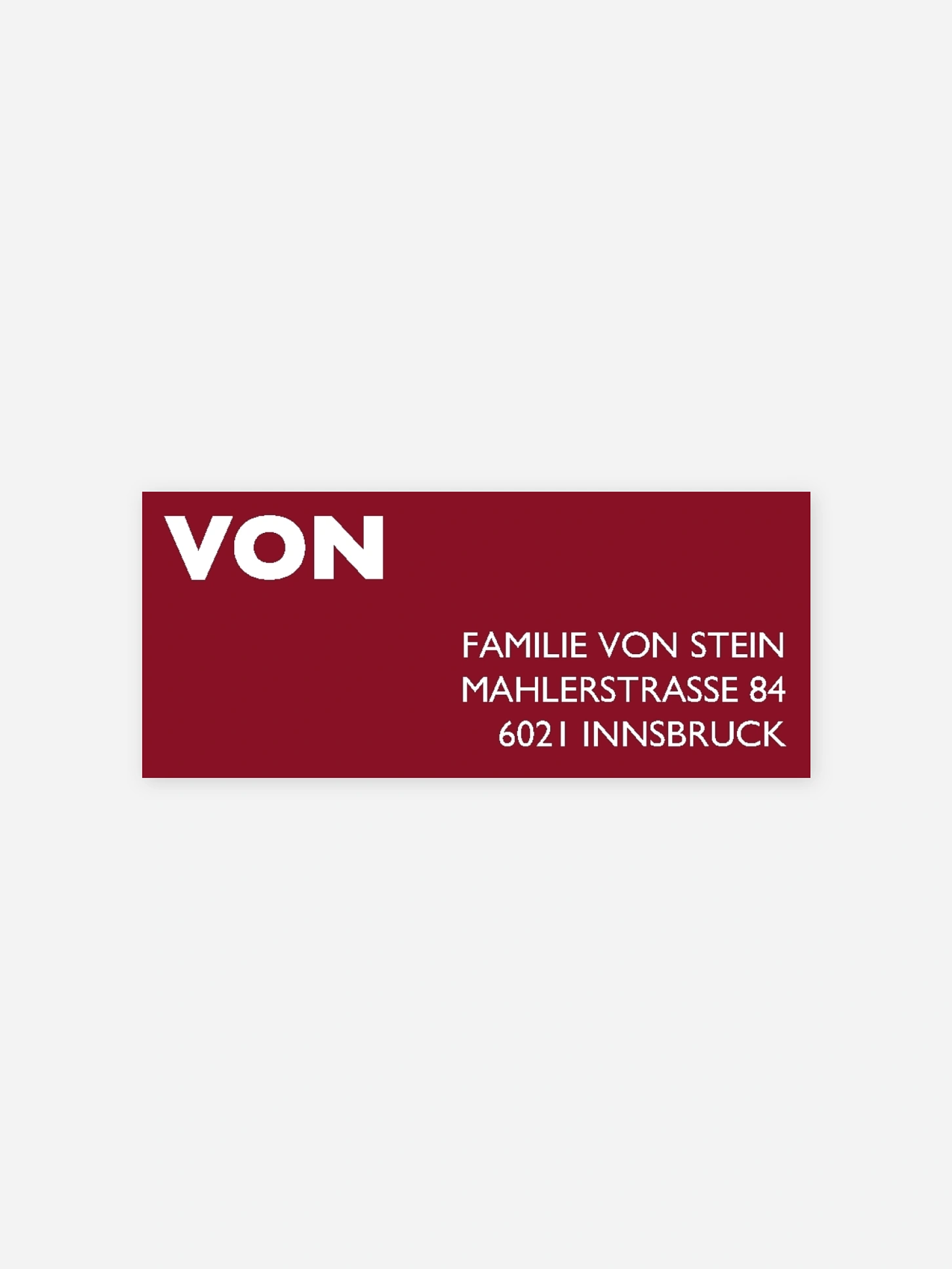 Absenderaufkleber Weihnachten Ho Ho Holidays Premium