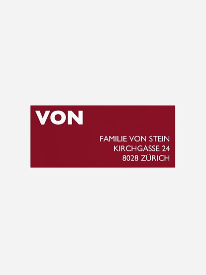Absenderaufkleber Weihnachten Ho Ho Holidays Premium