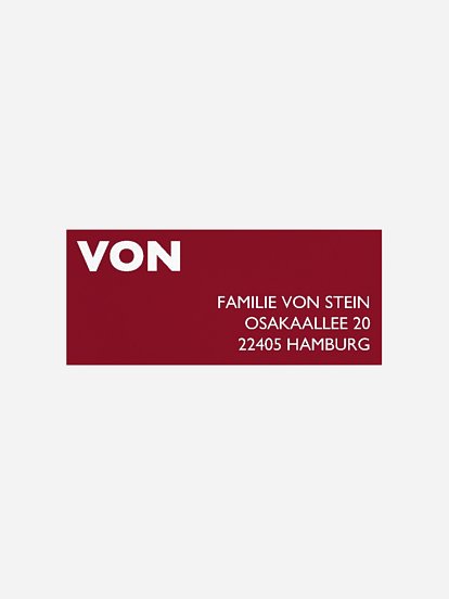 Absenderaufkleber Weihnachten Ho Ho Holidays Premium