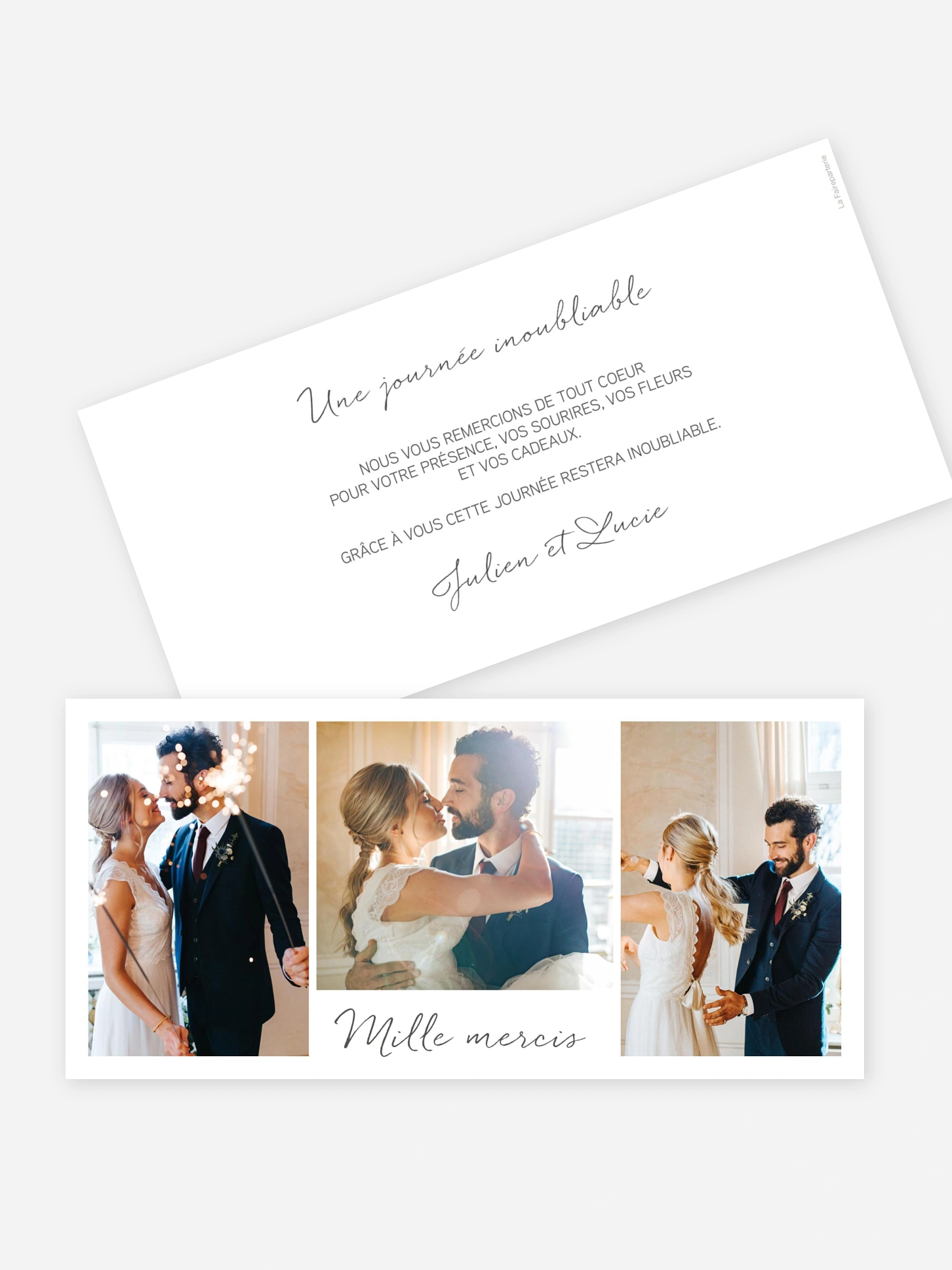 Carte de remerciements Multi-photos I