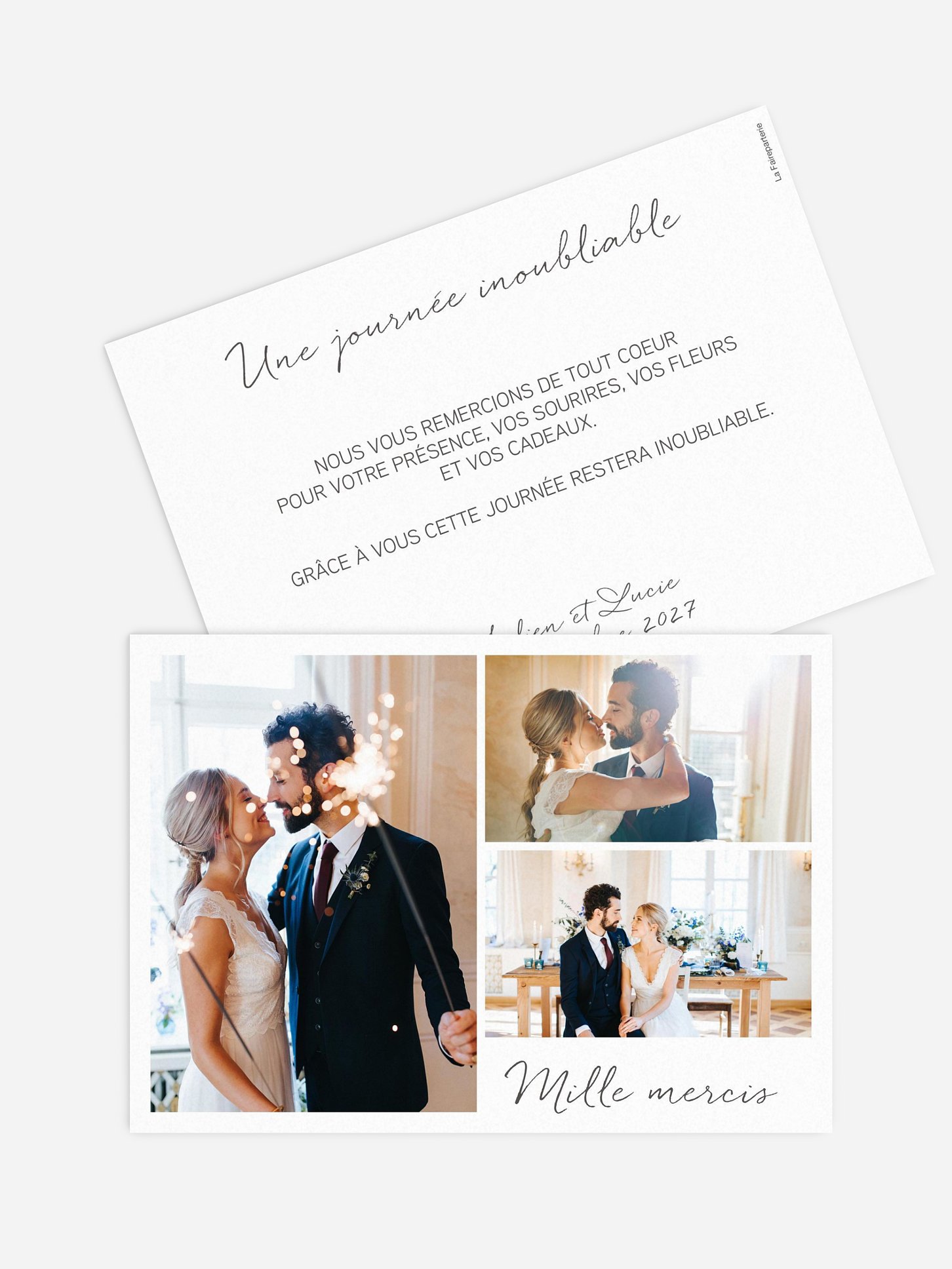 Carte de remerciements Multi-photos I