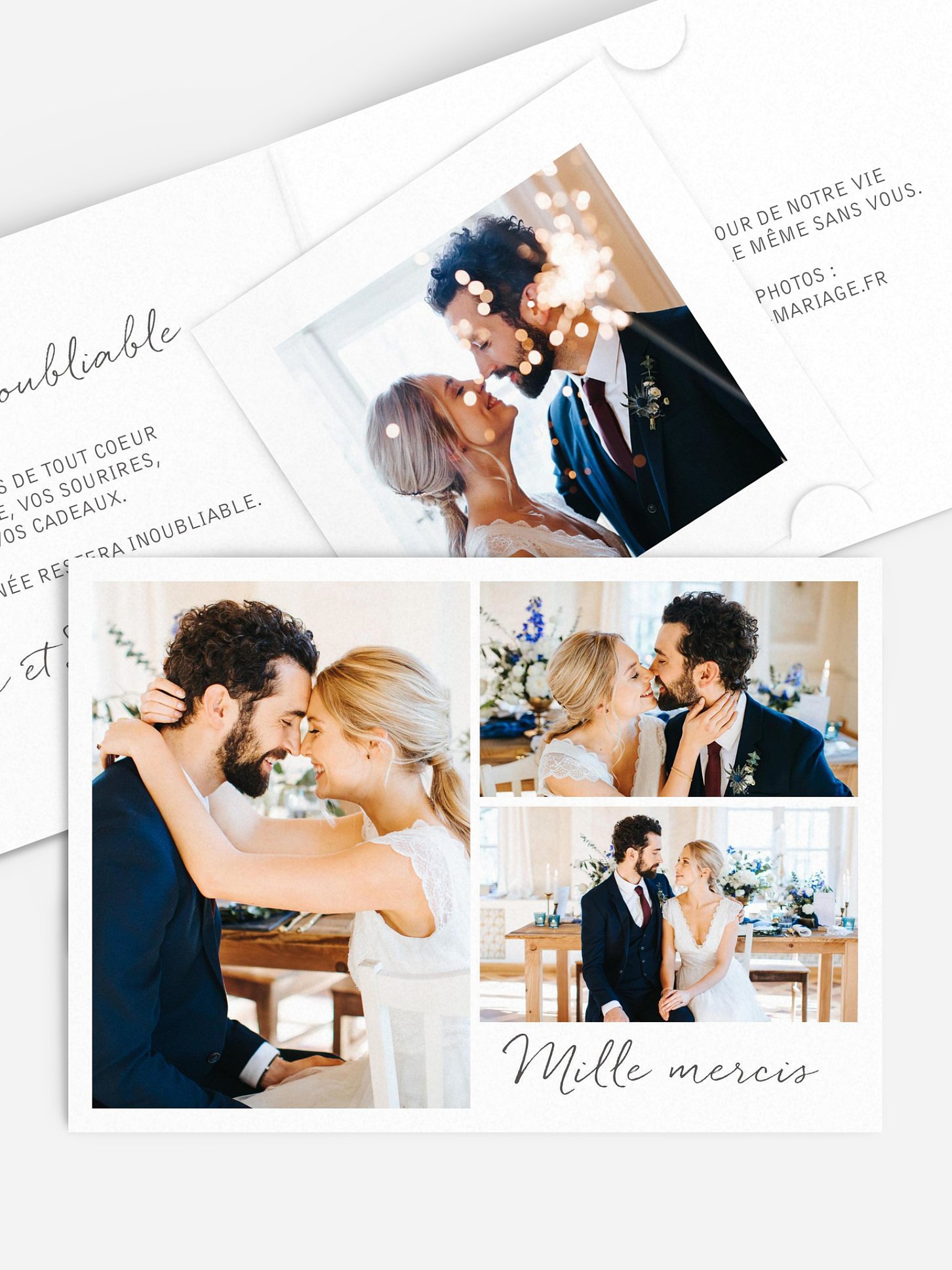 Carte de remerciements Multi-photos I