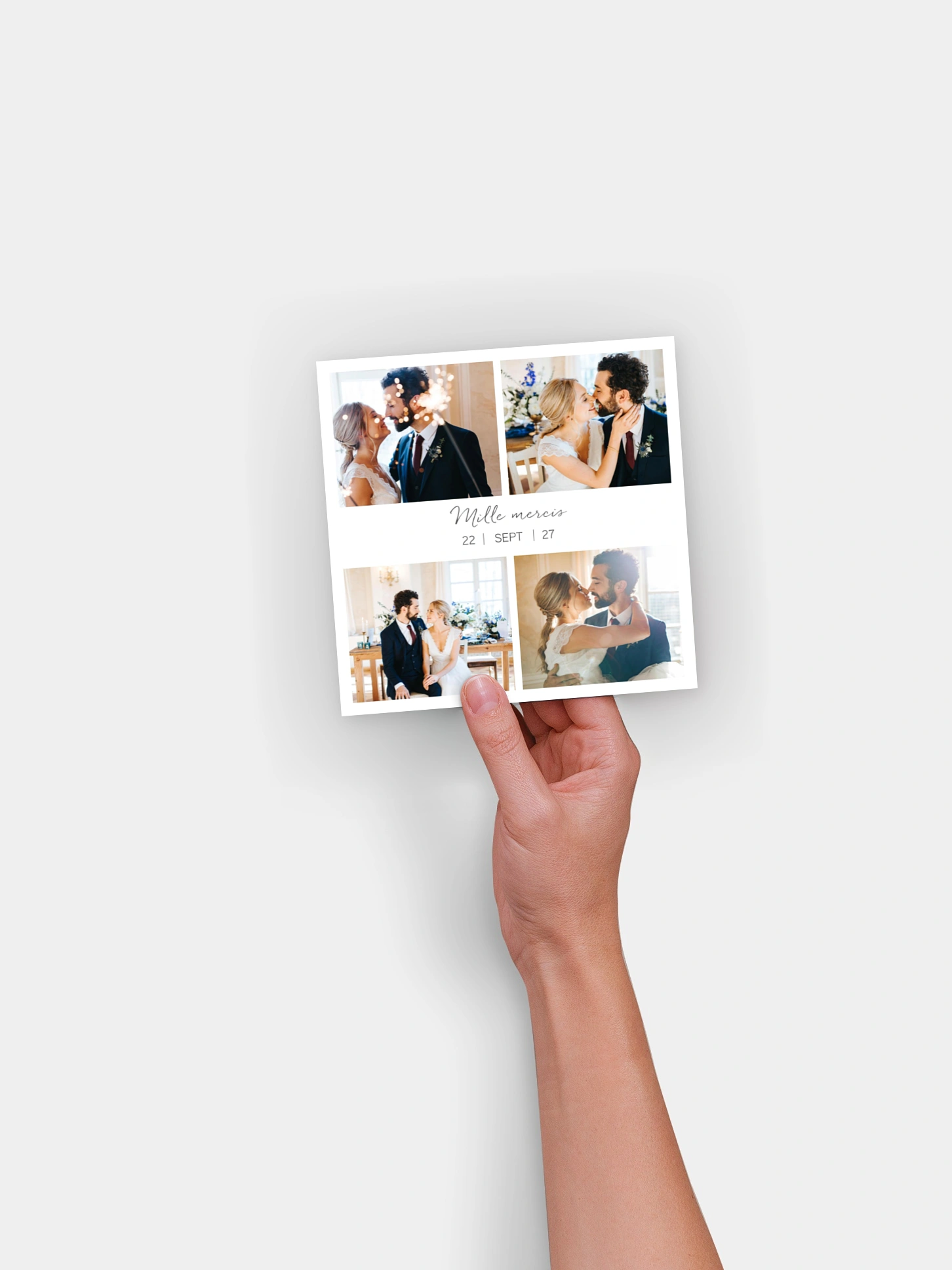 Carte de remerciements Multi-photos I