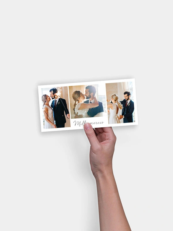 Carte de remerciements Multi-photos I