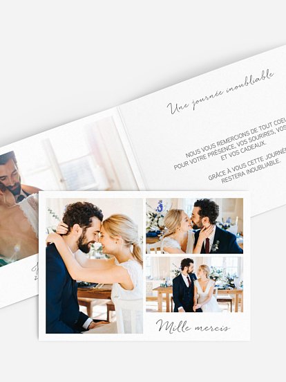 Carte de remerciements Multi-photos I
