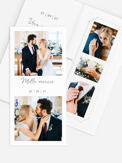 Carte de remerciements Multi-photos I