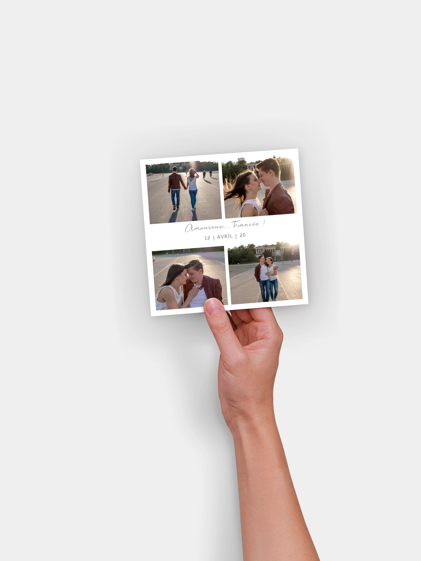 Faire-part fiançailles Multi-photos I