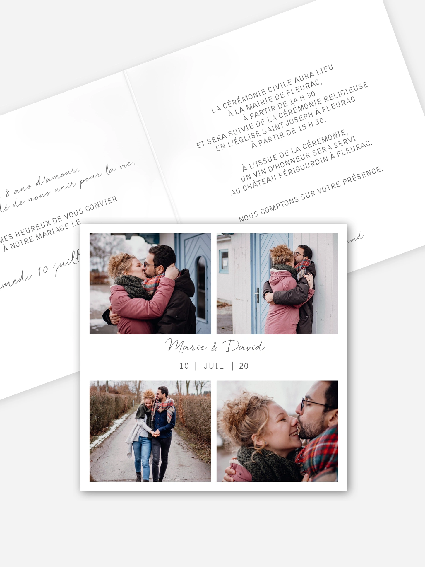 Faire-part de mariage Multi-photos I