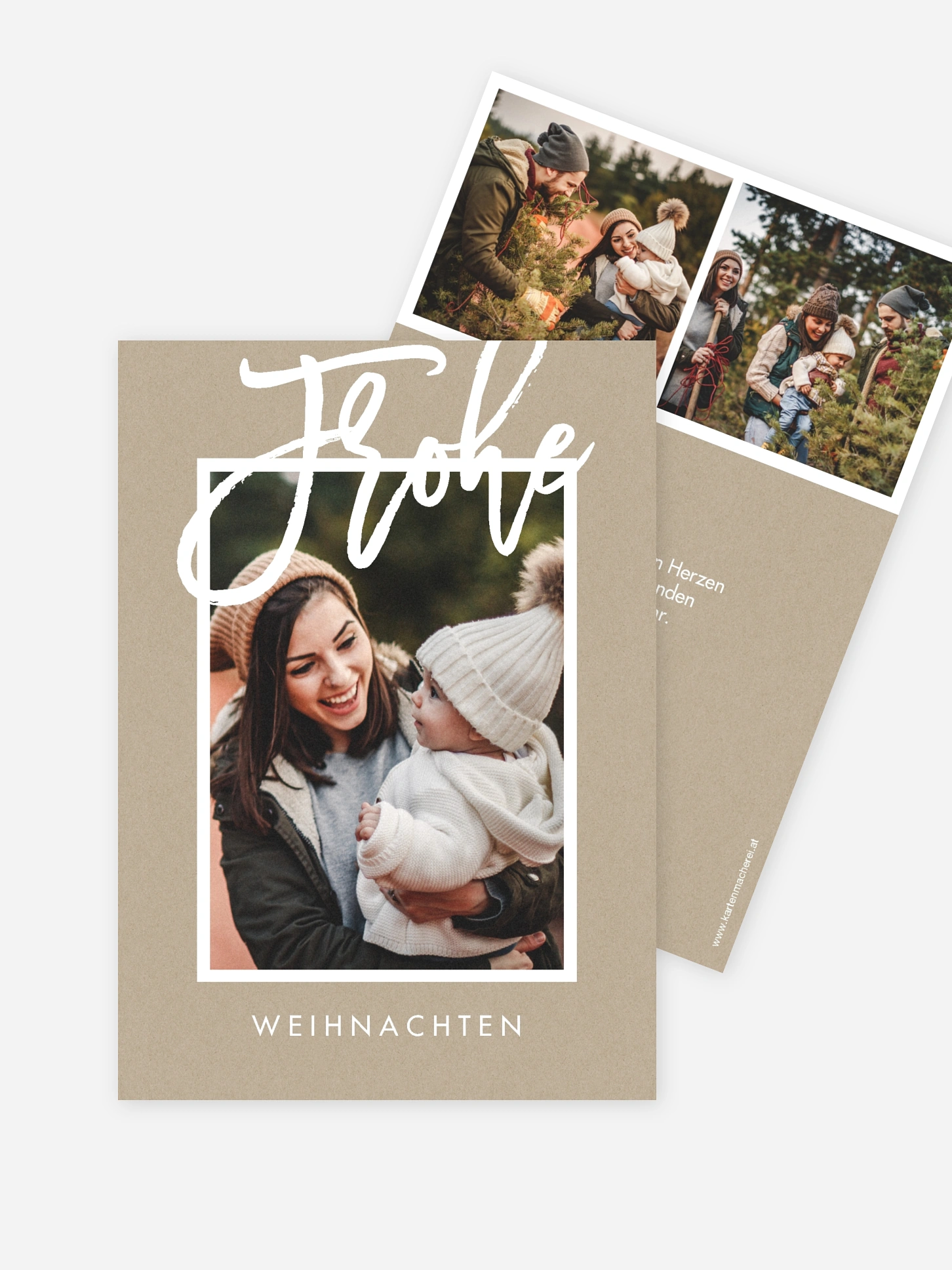 Weihnachtskarte So friedlich