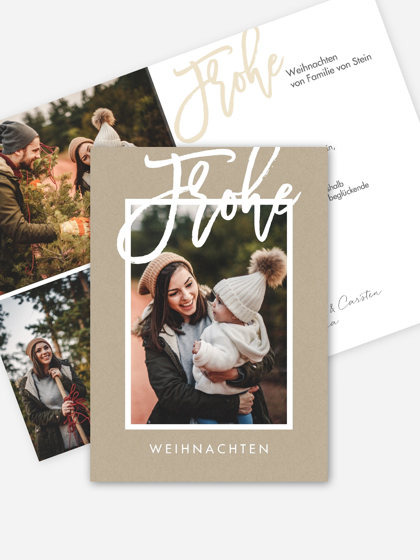 Weihnachtskarte So friedlich