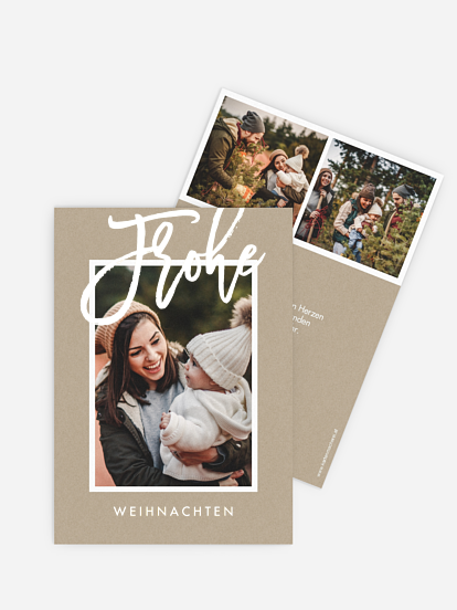 Weihnachtskarte So friedlich