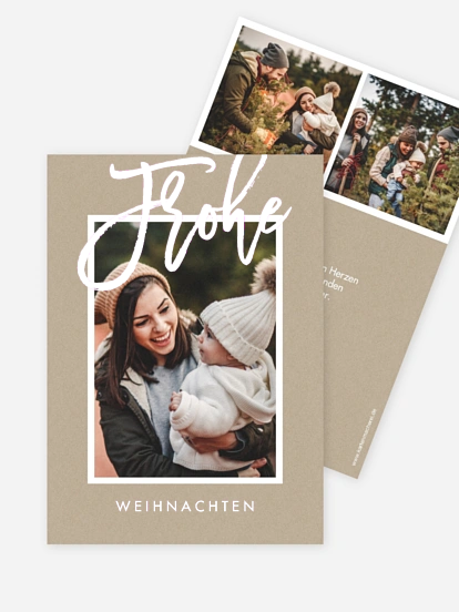 Weihnachtskarte So friedlich