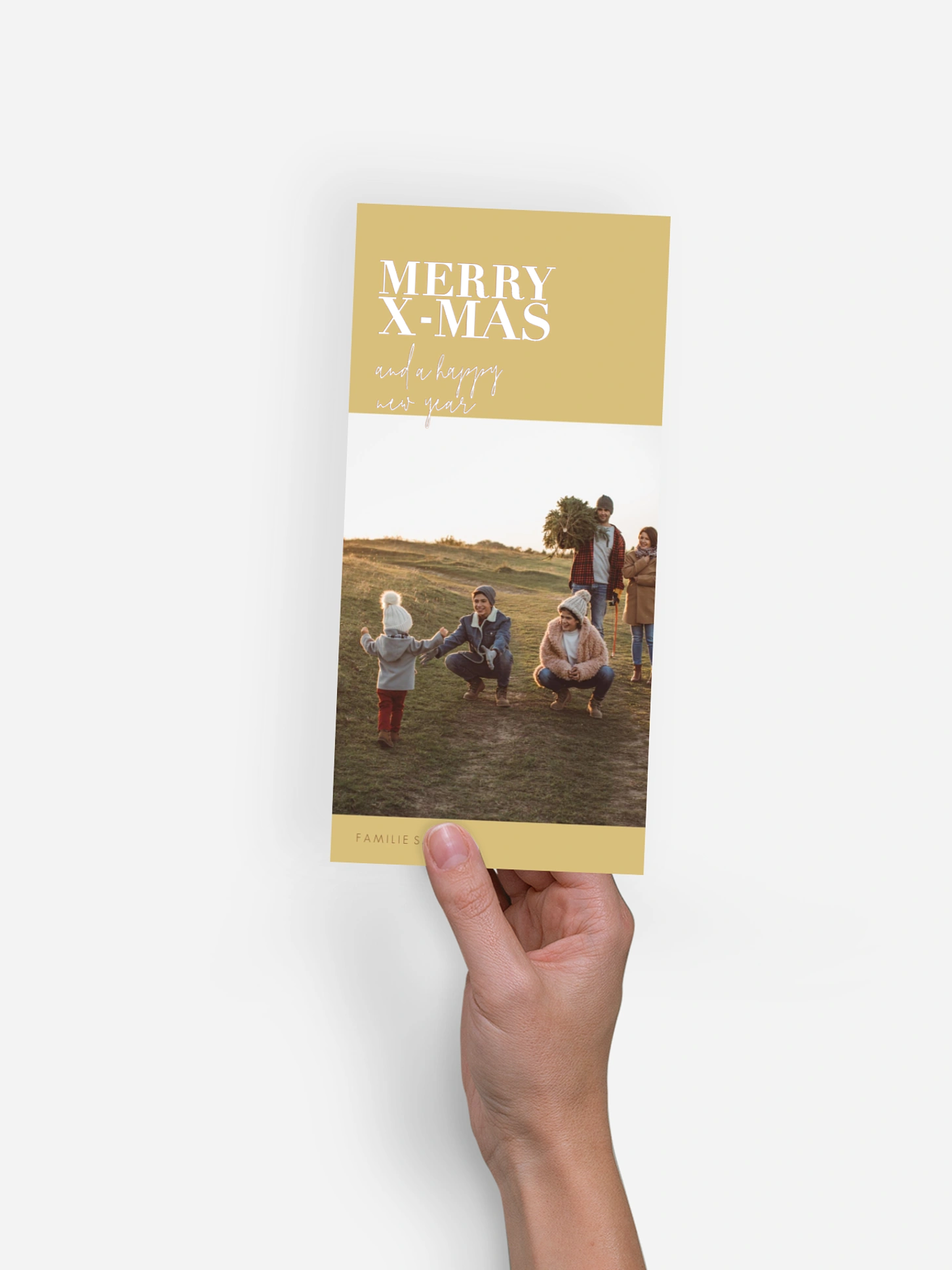 Weihnachtskarte Glanzvolle Festtage Premium