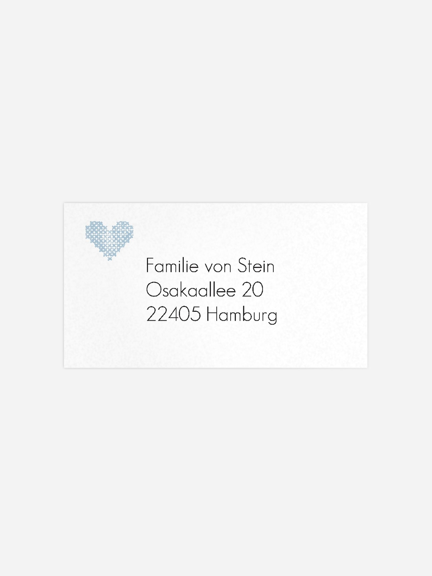 Empfängeraufkleber Weihnachten Weihnachten mit Herz