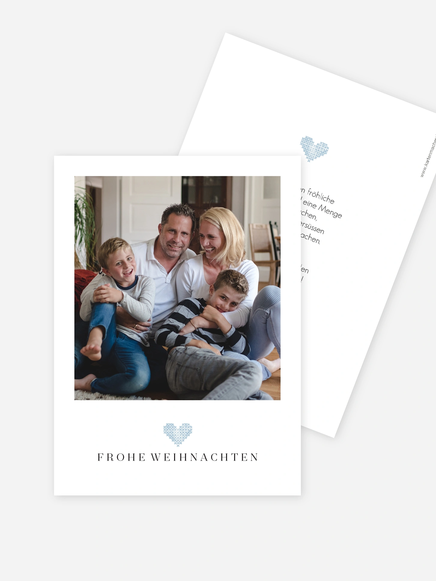 Weihnachtskarte Weihnachten mit Herz