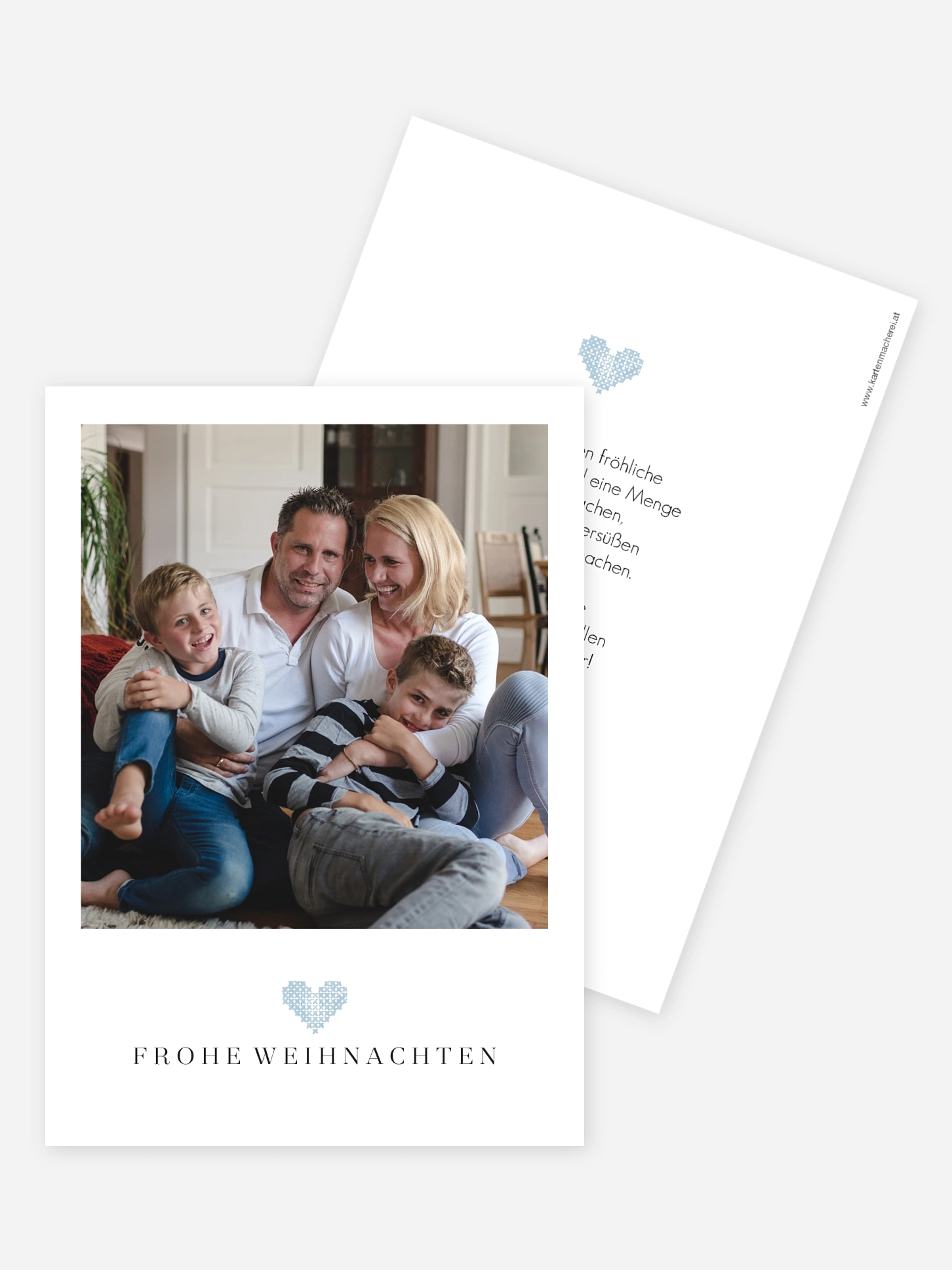 Weihnachtskarte Weihnachten mit Herz