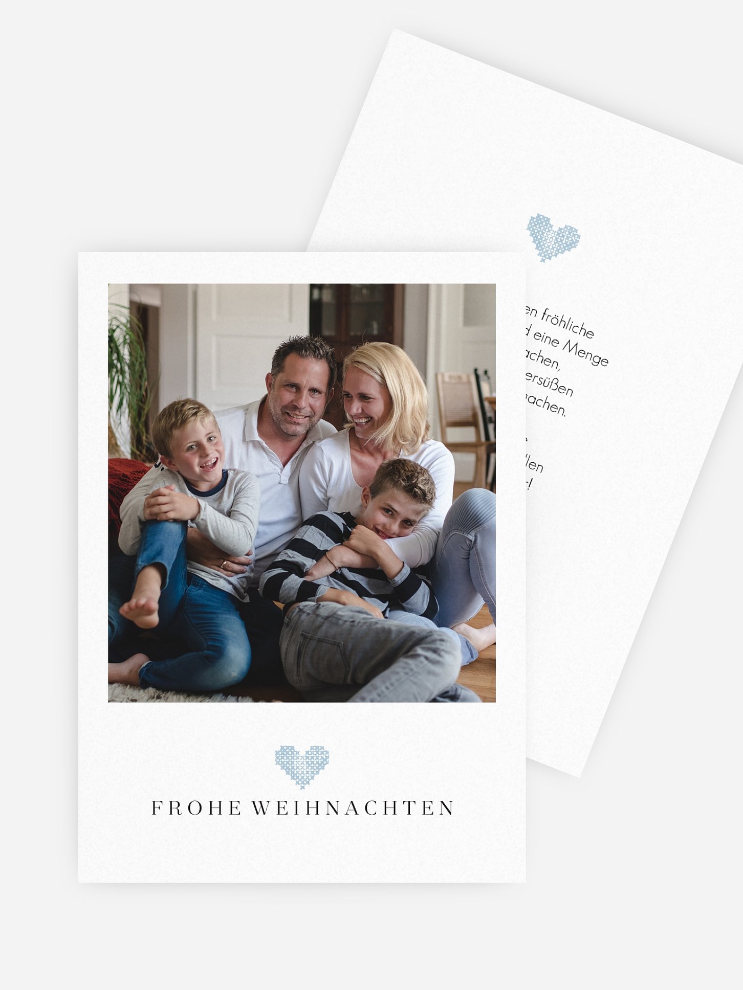 Weihnachtskarte Weihnachten mit Herz