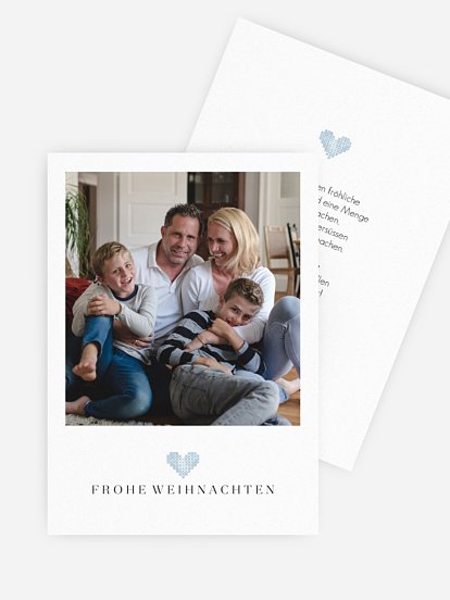 Weihnachtskarte Weihnachten mit Herz