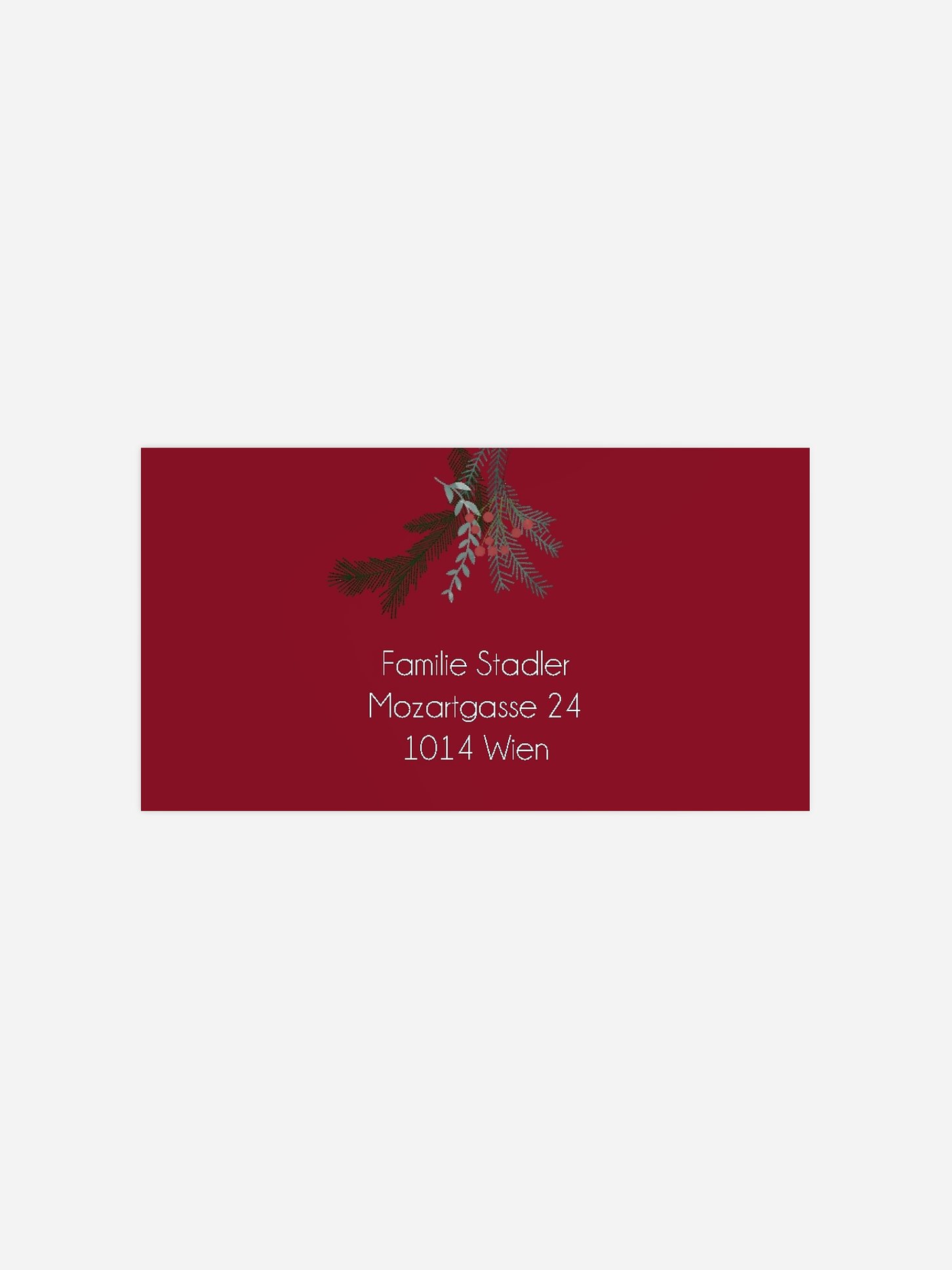 Empfängeraufkleber Weihnachten Weihnachtsgeschichte