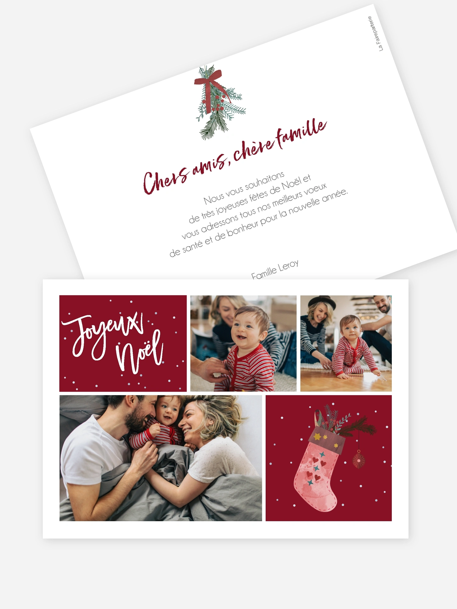 Carte de Noël Histoire de Noël