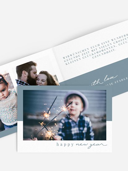 Neujahrskarten Happy New Year