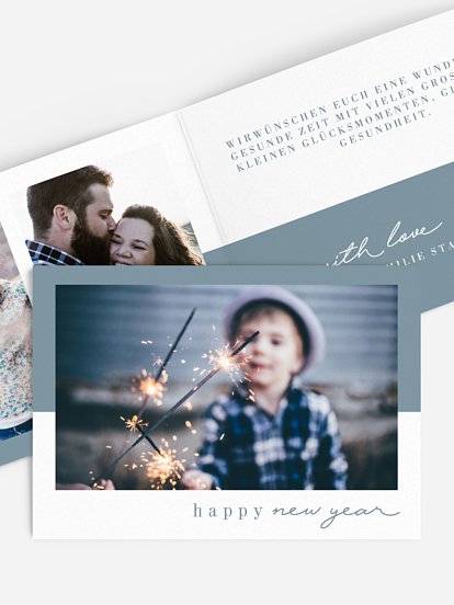 Neujahrskarten Happy New Year