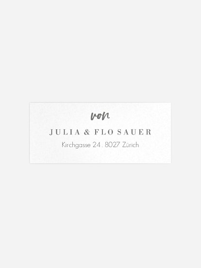 Absenderaufkleber Party Panorama Post