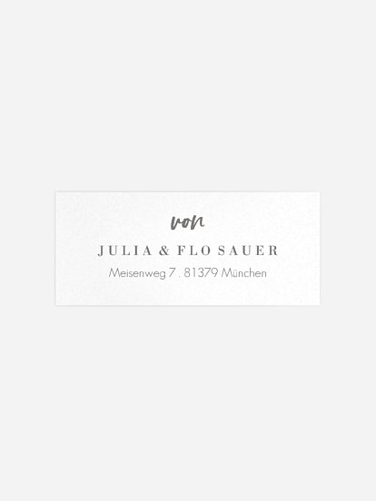 Absenderaufkleber Party Panorama Post