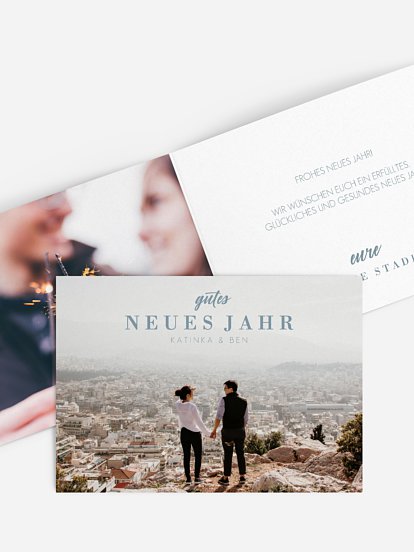 Neujahrskarten Panorama Post