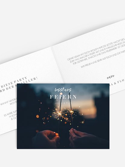 Partyeinladung Panorama Post