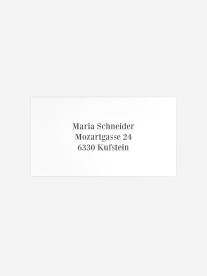 Empfängeraufkleber Party Panorama Post