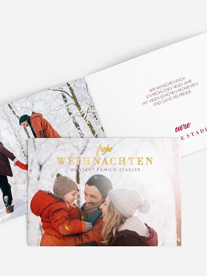 Weihnachtskarte Panorama Post