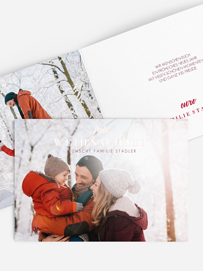 Weihnachtskarte Panorama Post