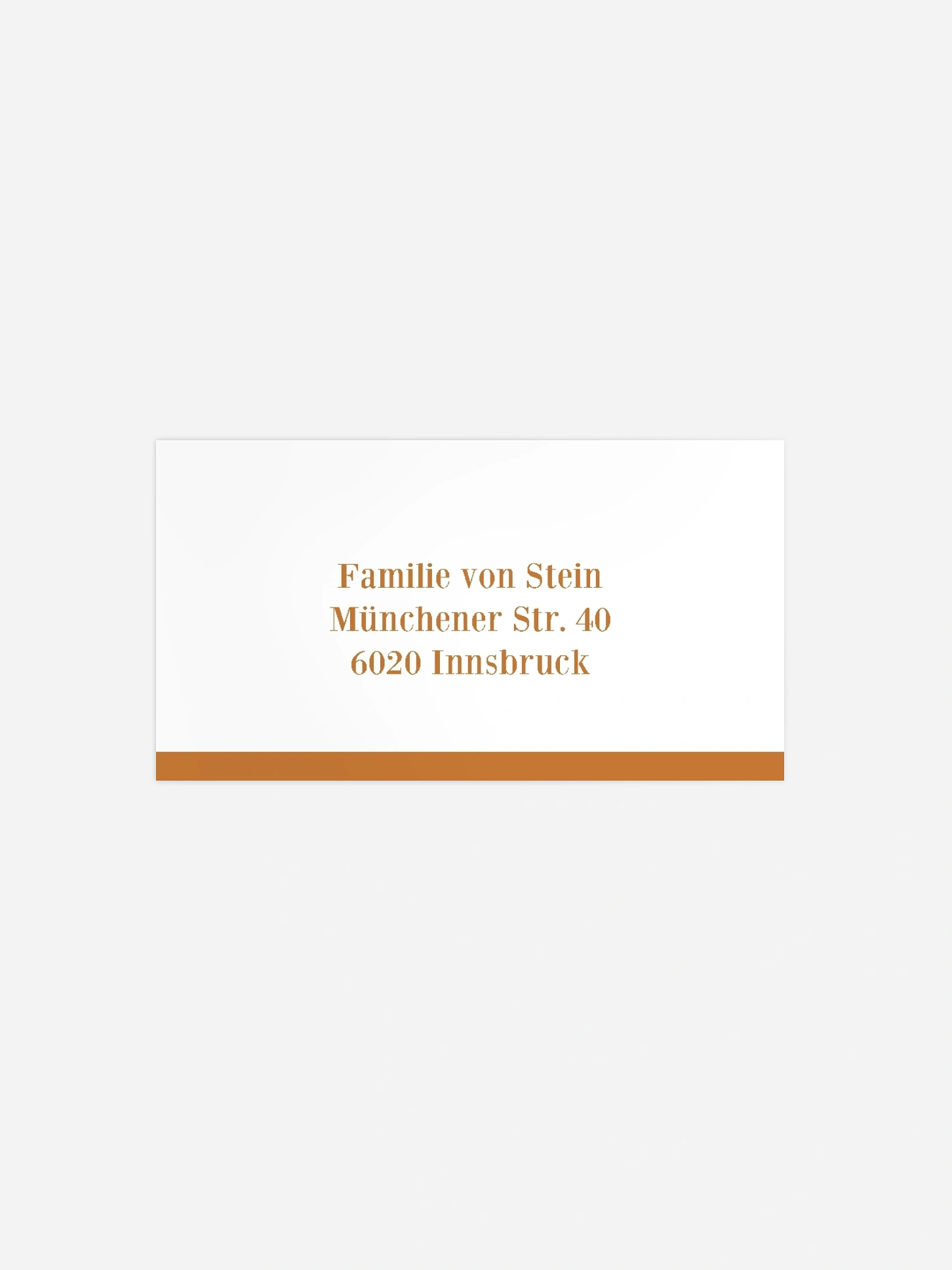Empfängeraufkleber Weihnachten Neujahrsgrüsse
