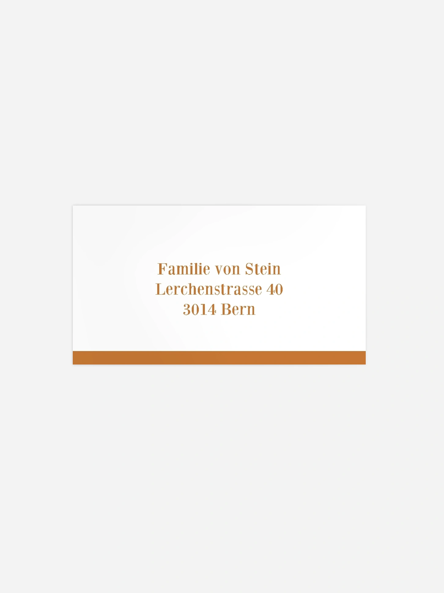 Empfängeraufkleber Weihnachten Neujahrsgrüsse