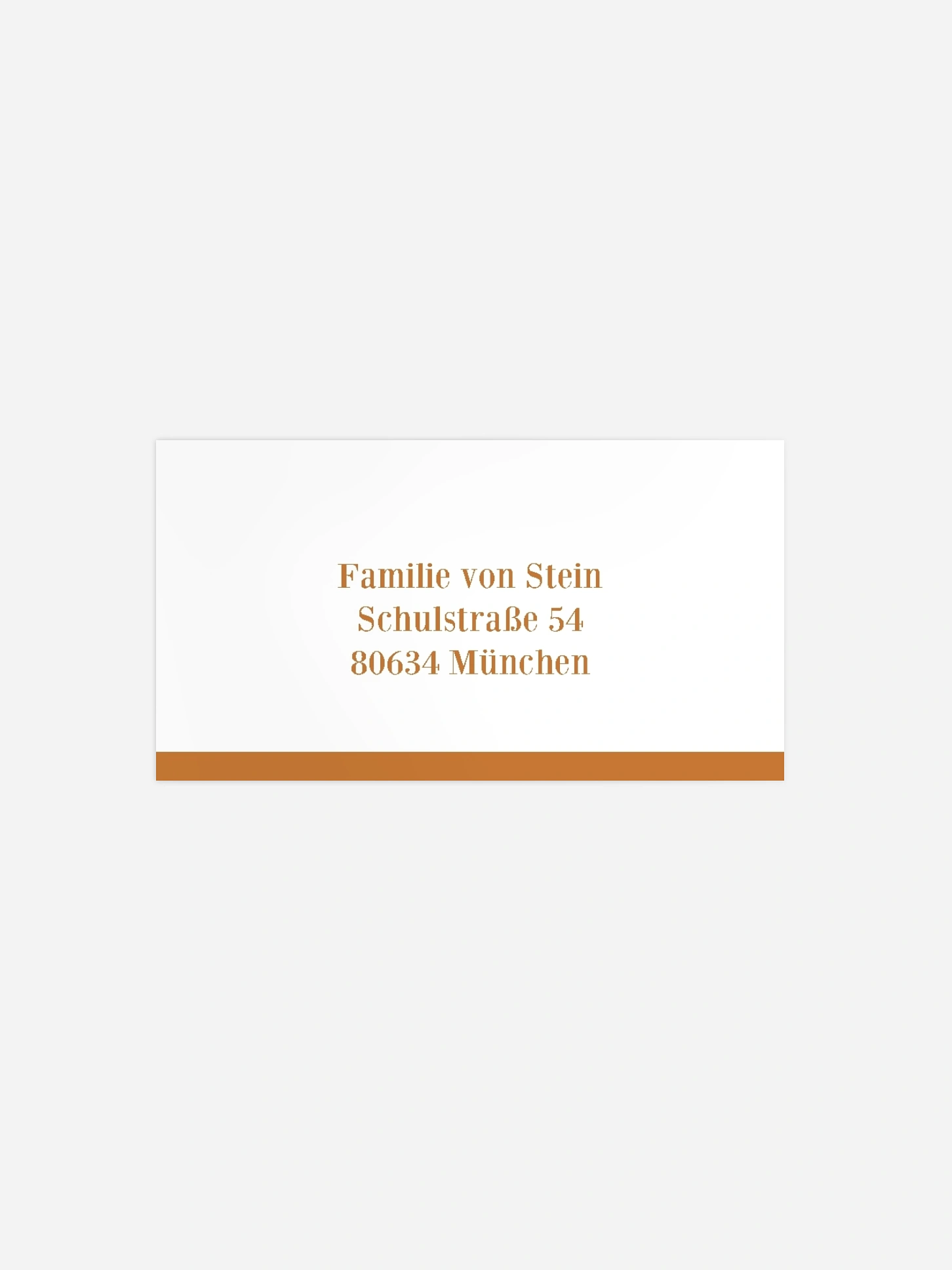 Empfängeraufkleber Weihnachten Neujahrsgrüsse
